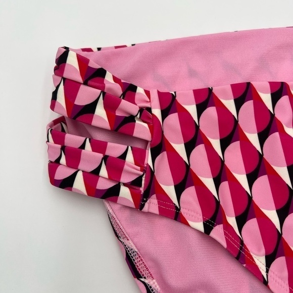 Time and Tru Women's Geo Print Side Ruched Bikini Bottoms Size 3X NWT - Picture 5 of 10